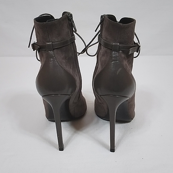 Saint Laurent Jane Suede Ankle Booties Sz 36 - Picture 4 of 9